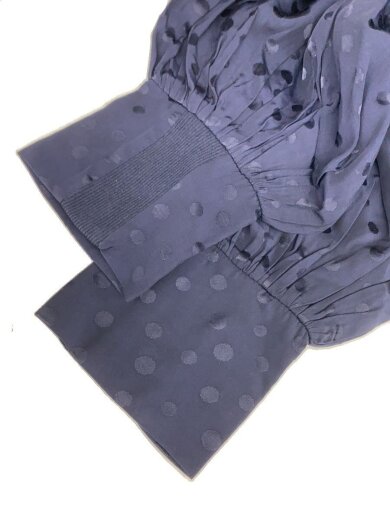 商品画像：ドット柄フレアワンピース/FREE/レーヨン/NVY/ドット/EAZ5032209A0004 5