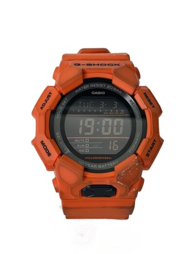 商品画像：クォーツ腕時計/デジタル/ラバー/BLK/ORN/GD-010 1