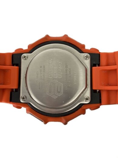 商品画像：クォーツ腕時計/デジタル/ラバー/BLK/ORN/GD-010 3