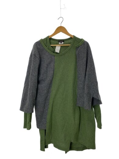 商品画像：25AW/レイヤードデザインニット/M/ウール/GRY/PP-T022 1