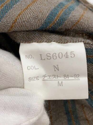 商品画像：長袖シャツ/M/ウール/BRW/ストライプ/LS6045// 4