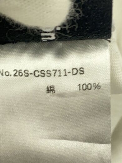 商品画像：ラインストーンクルーネックコットンTシャツ/S/コットン/WHT/26S-CSS711-DS// 5