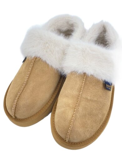 商品画像：CLOUDY FLATFORM FUR MULES/スリッポン/UK5.5/CML/スウェード// 2
