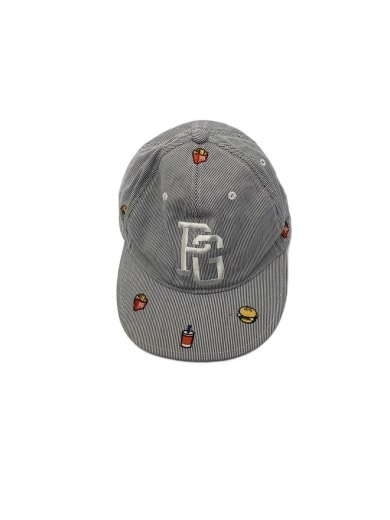 商品画像：キャップ/FREE/コットン/GRY/ストライプ/レディース 1