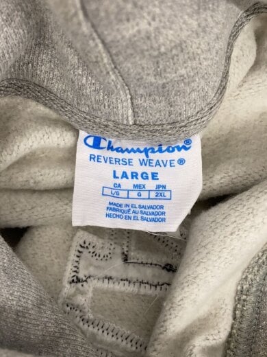 商品画像：パーカー/L/コットン/GRY/CS3051-950 3