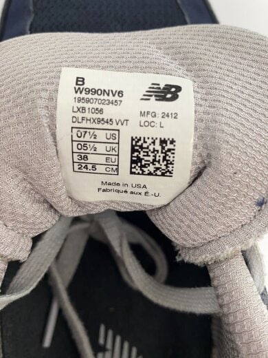 商品画像：W990/ネイビー/24.5cm/NVY 5