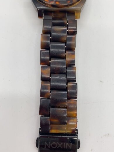 商品画像：クォーツ腕時計/アナログ/ステンレス/BLK/BRW 5