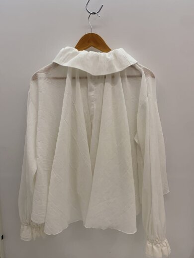 商品画像：長袖ブラウス/M/コットン/WHT/13-11-0237-702 2