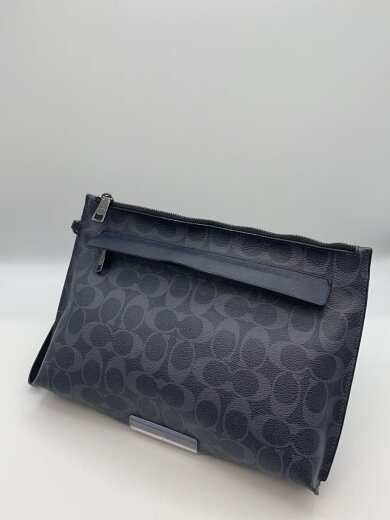 商品画像：セカンドバッグ/レザー/NVY/総柄/F29508 2