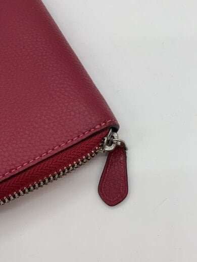 商品画像：アコーディオン・ジップウォレット/--/RED/無地/レディース 8