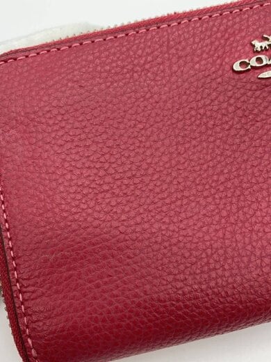 商品画像：アコーディオン・ジップウォレット/--/RED/無地/レディース 9