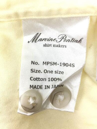 画像：Marvine Pontiak shirts makersSkipper SH スキッパーシャツ 長袖シャツ/FREE/コットン/YLW4