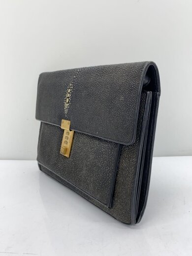 商品画像：amiet/エイ革/セカンドバッグ/レザー/BLK 2