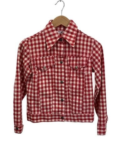 商品画像：ジャケット/S/--/RED/ギンガムCK 1