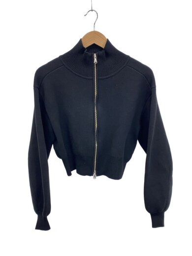 商品画像：ショートジャカードドライバーズニット/FREE/ポリエステル/BLK/GAK-23170-B 1