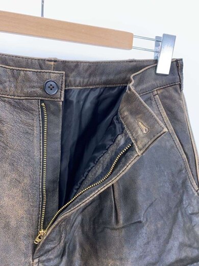 商品画像：ショートパンツ/M/山羊革/BRW/25-030-600-8050-1-0 3