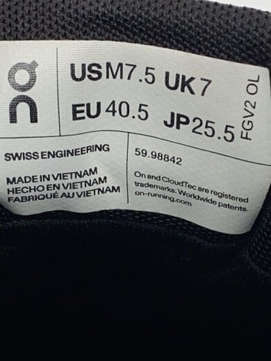 商品画像：ローカットスニーカー/25.5cm/BLK/59.98842 5