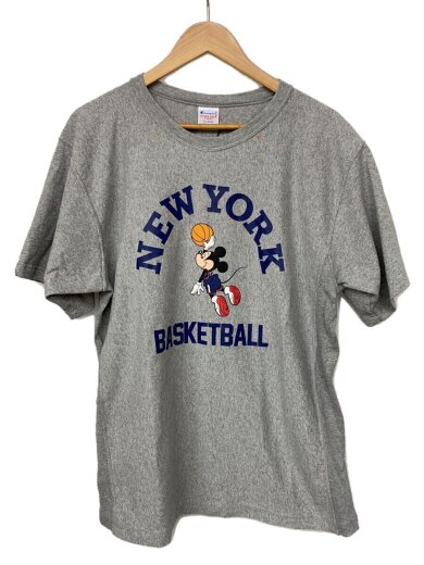 画像：ChampionTシャツ/XL/コットン/GRY/無地/C3-Z361/リバースウィーブ/ミッキー1