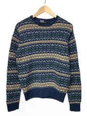 90s/リネン混/アクティ21/ニット・セーター(厚手)/M/コットン/マルチカラー