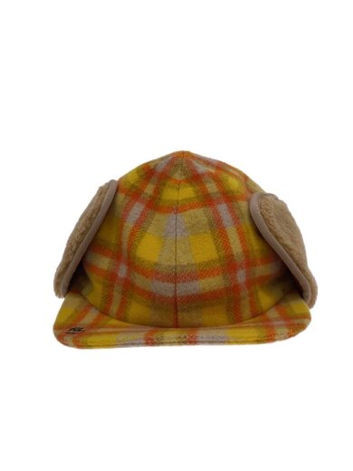 商品画像：キャップ/M/ウール/YLW/チェック/レディース/753455　3HAT4// 1