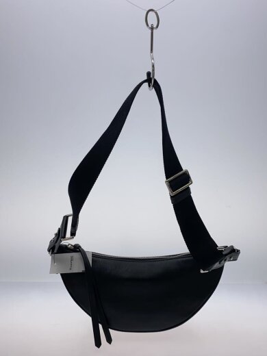 商品画像：スタッズ ムーンショルダーバッグ/レザー/BLK/無地 3