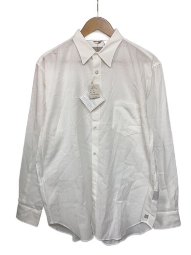 商品画像：高島縮20/20シャツ/XL/コットン/WHT/ツクモ/日本製/ 1