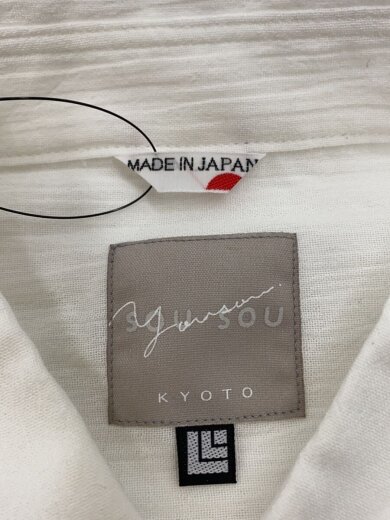 商品画像：高島縮20/20シャツ/XL/コットン/WHT/ツクモ/日本製/ 3