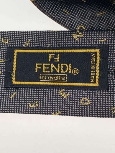 商品画像：ネクタイ/シルク/GRY/総柄/メンズ 2