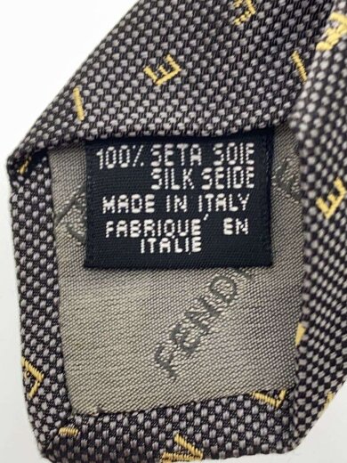 商品画像：ネクタイ/シルク/GRY/総柄/メンズ 3