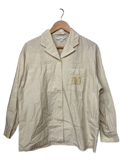 商品画像：90s/長袖シャツ/L/コットン/BEG/ストライプ 1