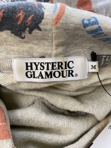 商品画像：ガールロゴ総柄パーカー/M/コットン/GRY/総柄/0211CF01 3