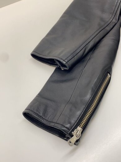 商品画像：ダブルライダースジャケット/38/羊革/BLK/無地/3625－199－1098 6