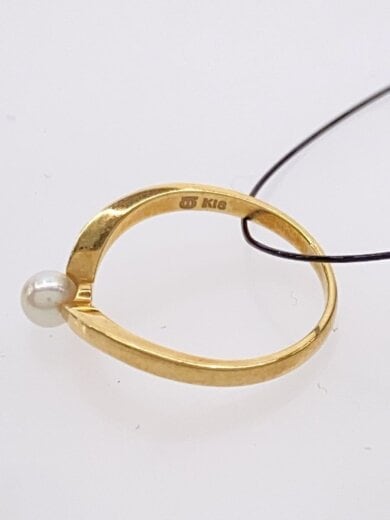 商品画像：リング/--/11号/パール/GLD/レディース/k18 3