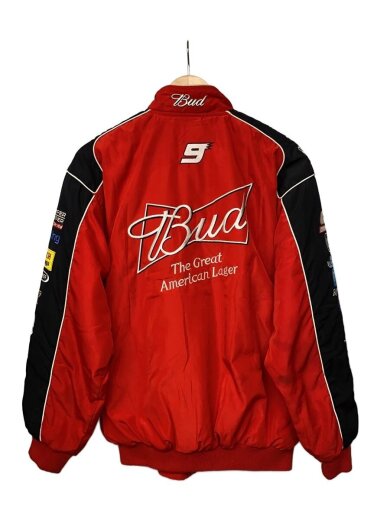 商品画像：ジャケット/L/ポリエステル/RED/Budweiser/レーシングジャケット 2