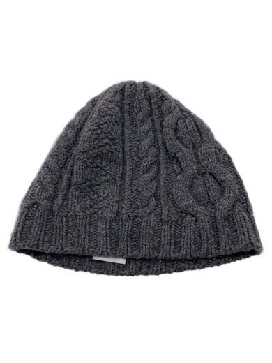 商品画像：ニットキャップ/FREE/ウール/GRY/無地/レディース/053-H029-K33 1