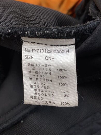 商品画像：ファー切替ジャケット/one/ポリエステル/BLK/無地/TYZ1012207A0004// 4