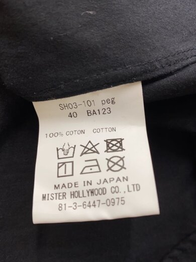 商品画像：長袖シャツ/40/コットン/BLK/SH03-101// 5