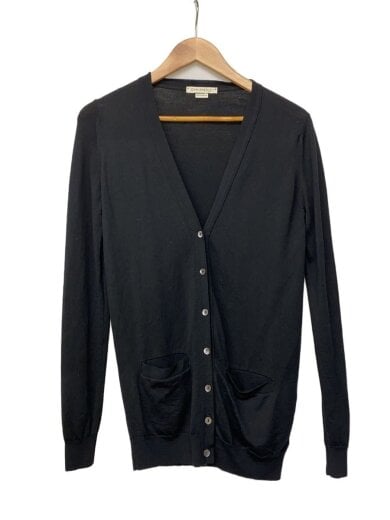 商品画像：カーディガン(薄手)/S/ウール/BLK/無地// 1