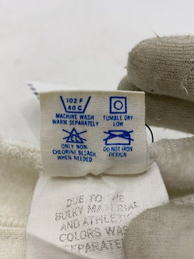 商品画像：80s/USA製/スウェット/L/コットン/WHT/無地/ヨゴレ有/// 4