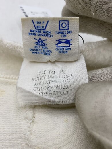 商品画像：80s/USA製/スウェット/L/コットン/WHT/無地/ヨゴレ有/// 5