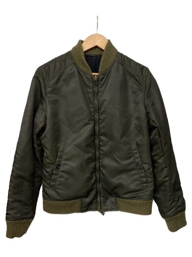 商品画像：リバーシブルフライトジャケット/46/ナイロン/KHK/BLK/イタリア製/// 1