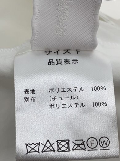 商品画像：butterfly tulle ribbon blouse/FREE/ポリエステル/WHT/無地/RMTB-072// 4