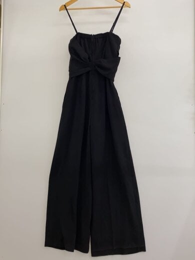 商品画像：クロスベアパンツドレス/キャミワンピース/M/ポリエステル/BLK/無地/031850302001-01// 2