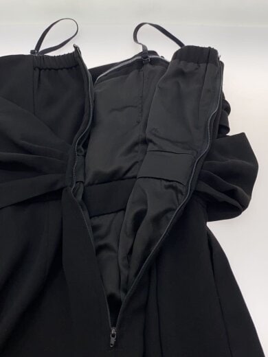 商品画像：クロスベアパンツドレス/キャミワンピース/M/ポリエステル/BLK/無地/031850302001-01// 3