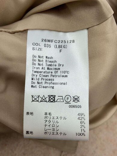 商品画像：Stylevoice for xxx/短丈ピーコート/FREE/ウール/PNK/無地/26WFC225128// 5