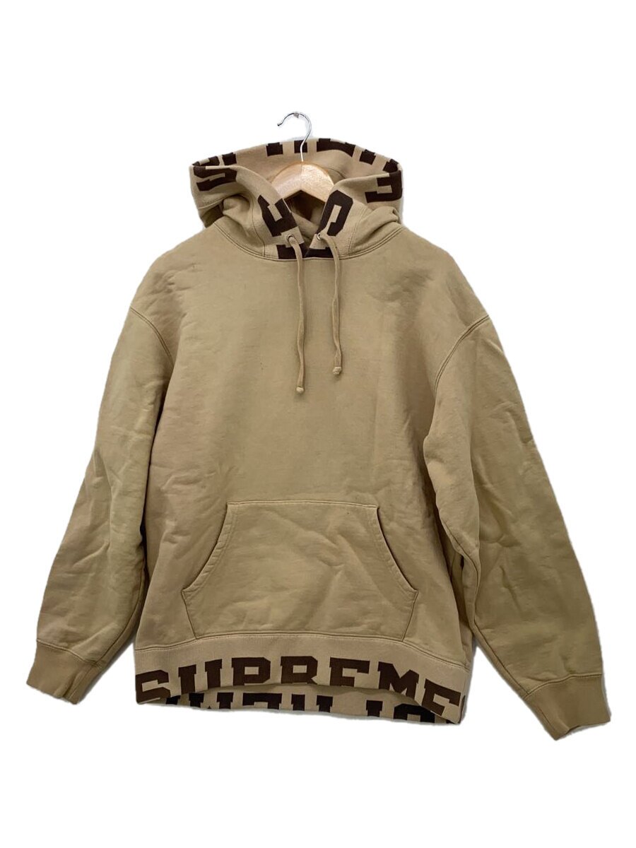 Supreme / パーカー/S/コットン/BEG/無地