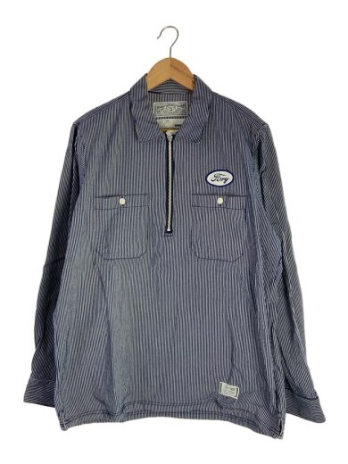 商品画像：トップス/L/コットン/BLU/ストライプ/TSNH-SH-M04// 1