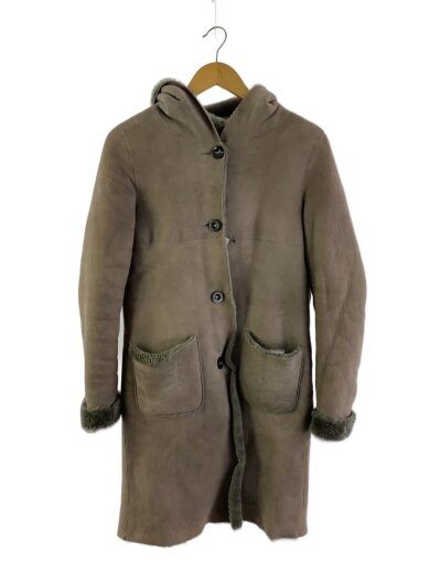 商品画像：コート/FREE/羊革/GRY/144-3503 1
