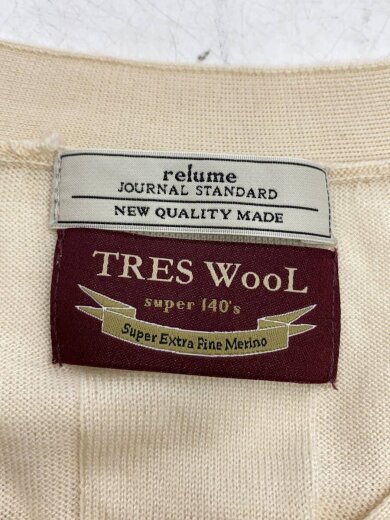 商品画像：ニット・セーター(薄手)/FREE/ウール/BEG/16-080-462-6010-3-0 3