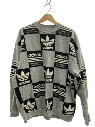 画像：adidasスウェット/L/コットン/GRY1